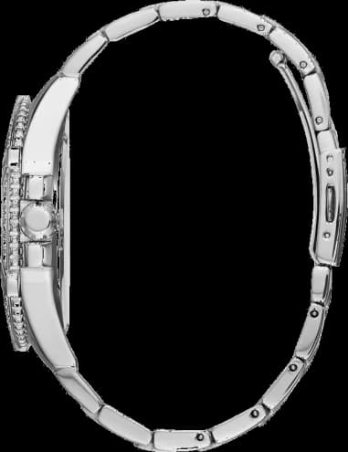 Montre Homme Guess Frontier W0799G1 bracelet acier argent boitier orné de strass vue 3