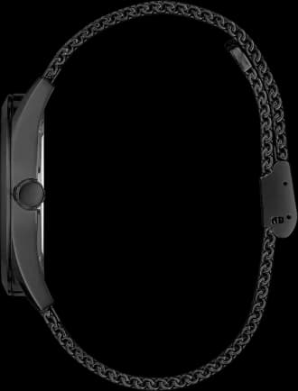 Montre Homme Guess GW0368G3 bracelet maille en acier noir cadran noir vue 4