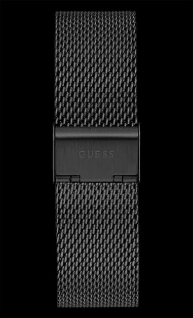 Montre Homme Guess GW0368G3 bracelet maille en acier noir cadran noir vue 5