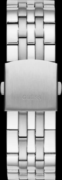 Montre Homme Guess Odyssey W1107G1 bracelet acier argent cadran noir multifonction vue 3