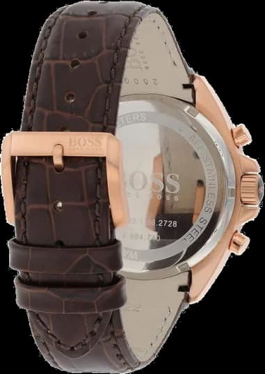 Montre Homme Hugo Boss 1513093 bracelet en cuir marron vue 3