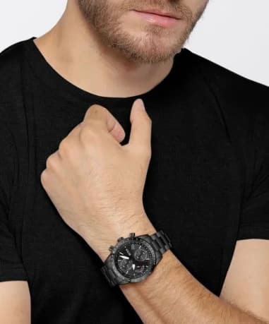 Montre Homme Hugo Boss Pilot Edition 1513854 chronographe noir vue 4