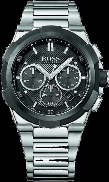 Montre Hugo Boss 1513359 en Acier Inoxydable Argenté et Cadran Noir