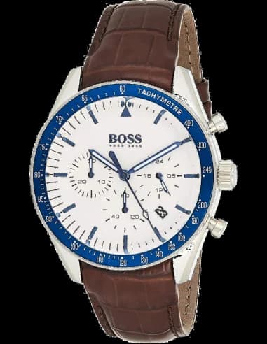 Montre Hugo Boss 1513629 Trophy Marron en Acier et Cuir