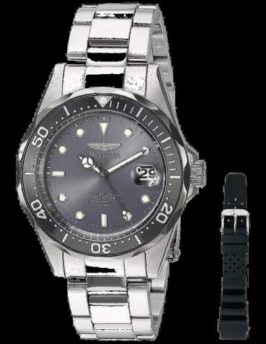 Montre Homme Invicta Pro Diver 12812 Bracelet Argenté En Acier Inoxydable