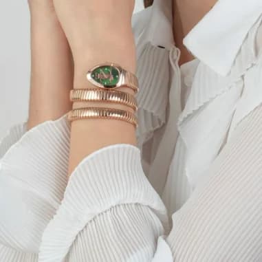 Montre Just Cavalli JC1L228M0055 en Acier Rose Gold et Cadran Vert vue 4