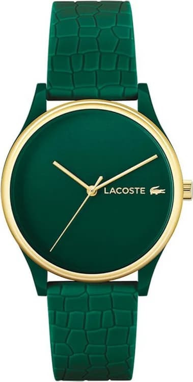 Montre Femme Lacoste Crocodelle 2001247 bracelet en silicone vert