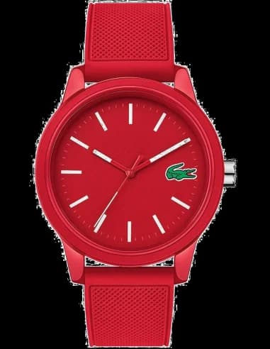 Montre Homme Lacoste 12.12 2010988 bracelet silicone rouge