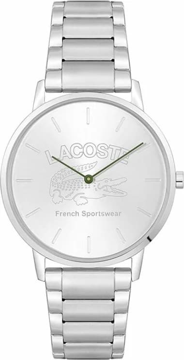 Montre Lacoste 2011214 homme cadran argent bracelet acier