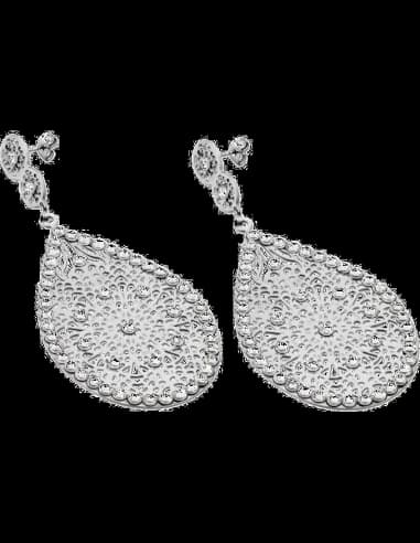 Boucles d'oreilles Lotus LS1597-4/1 coloris argent
