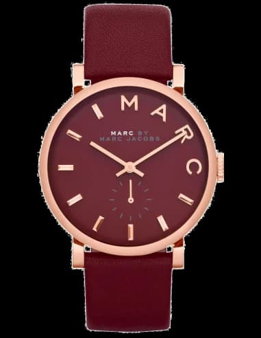 Montre Marc Jacobs MBM1267 Baker Bordeaux en Cuir