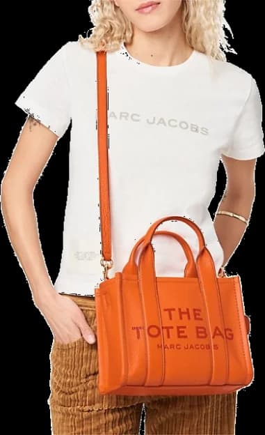 Sac à main Marc Jacobs The Mini Tote Bag en cuir grainé