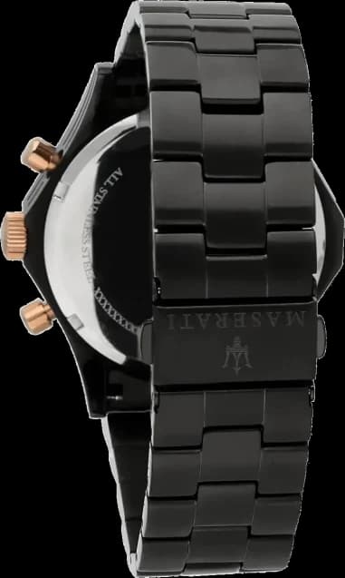 Montre Maserati R8873627001 homme détail cadran noir