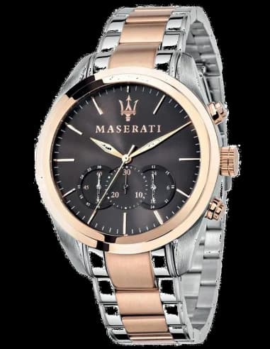 Montre Homme Maserati Traguardo R8873612003 bracelet acier bicolore