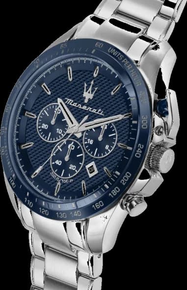 Le garde-temps Maserati R8873612043 vu de profil