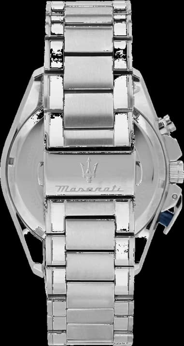 Zoom sur le cadran bleu du Maserati R8873612043