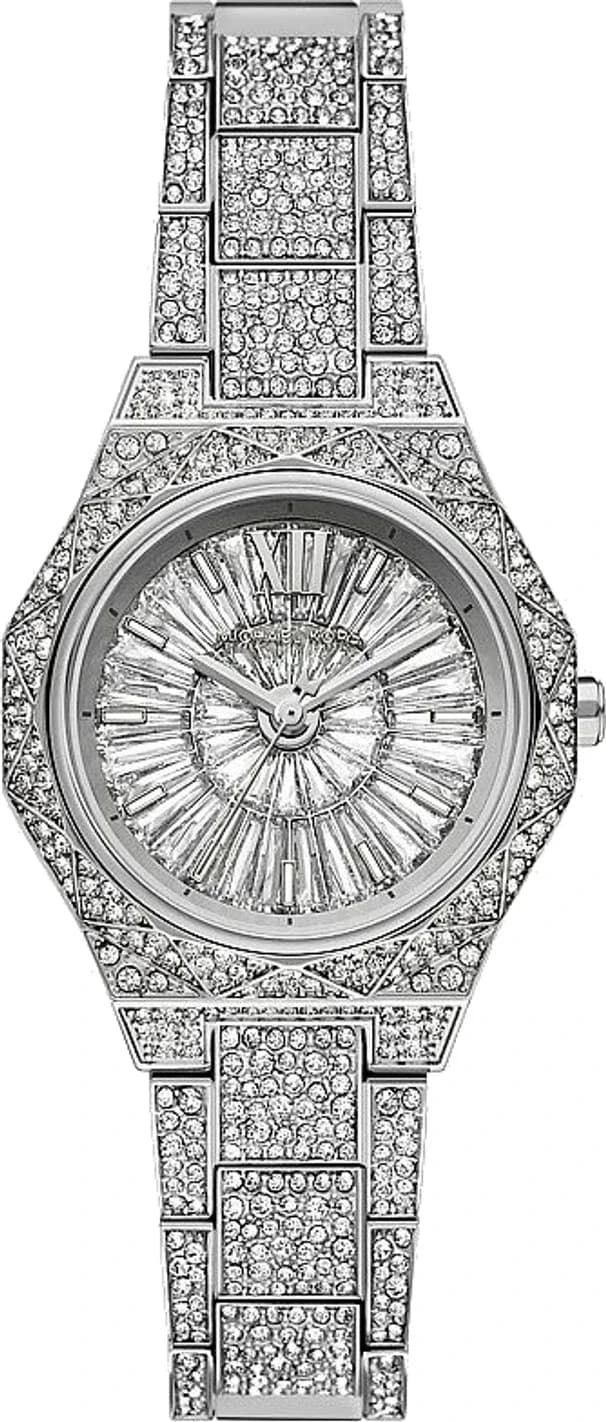 Montre Michael Kors Mini Raquel MK4891 argentée pavée de cristaux
