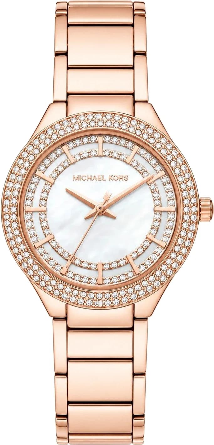 Montre Femme Michael Kors Mini Sylvia MKO9018 or rose bracelet maillons acier