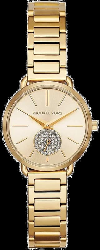 Montre Michael Kors MK3838 en Acier Doré Jaune avec Petite Seconde
