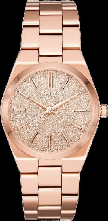 Montre Michael Kors MK6624 Channing en Acier Or Rose et Cadran Cristaux