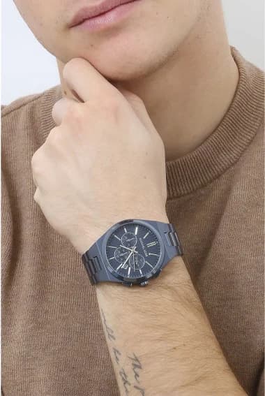 Montre Michael Kors MK9147 Chronographe en Acier Inoxydable Bleu