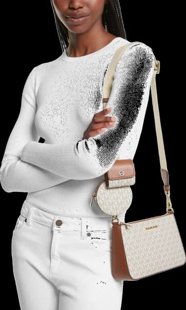 Petit sac Michael Kors à épaule Jet Set Travel à logo et à pochettes vue 4