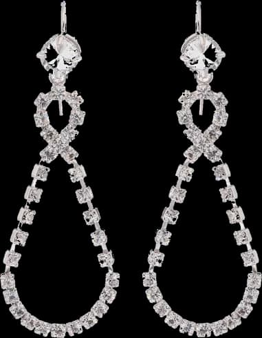 Boucles d'oreilles Miu Miu incrustés de cristaux blancs