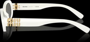 Lunettes de soleil Miu Miu Glimpse MU 06ZS en acétate vue 2