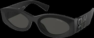 Lunettes de soleil Miu Miu MU 11WS ovales en acétate vue 2