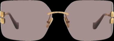 Lunettes de Soleil Miu Miu Runway MU 54YS en métal vue 2