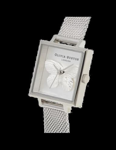 Montre Olivia Burton Papillon 3D OB16MB15 bracelet maille milanaise vue 2