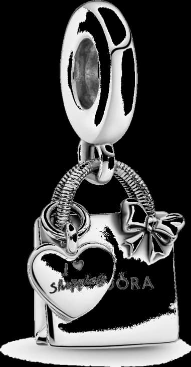 Charm Pandora Pendant argent Sac Shopping Pandora Moments