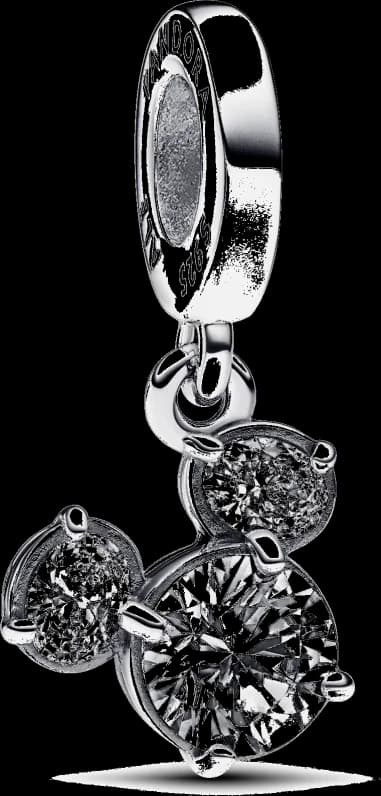 Disney X Pandora Charm pendentif silhouette scintillante Mickey