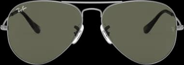 Lunettes de soleil Ray-Ban Aviator RB3025 9190/31 métal gris mat G-15 vue 4