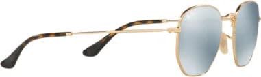 Lunettes de soleil Ray-Ban Hexagonal Flat Lenses RB3548N 001/30 doré or vue 3