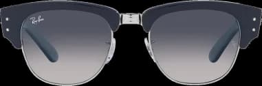 Lunettes de soleil Ray-Ban Mega Clubmaster RB0316S 1366/78 bleues vue 2