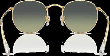 Lunettes de soleil Ray-Ban Round Metal RB3447 001/BH Rondes Arista doré gold vue 2
