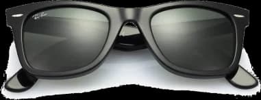 Lunettes de soleil Ray-Ban Wayfarer RB2140 901 noir G15 vue 2