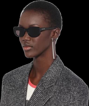 Lunettes de soleil Saint Laurent SL 316 BETTY ovales en acétate vue 3