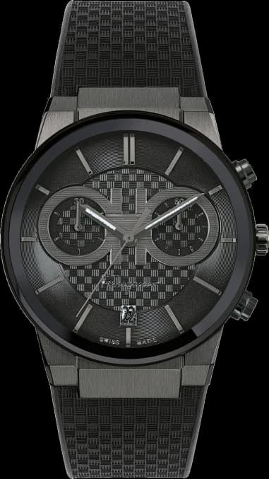 Montre homme Salvatore Ferragamo Chronograph SFME00621 quartz bracelet silicone noir