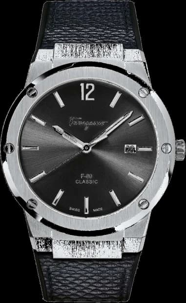 Montre Salvatore Ferragamo SFDT00619 en Acier et Silicone Noir