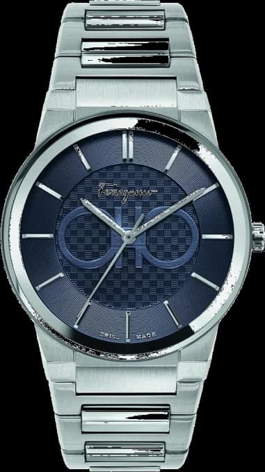 Montre Salvatore Ferragamo SFHP00620 en Acier Inoxydable et Cadran Bleu Marine