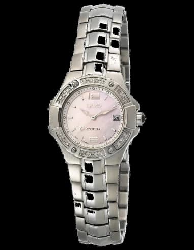 Montre Seiko SXD691P1 Coutura avec Diamants et Verre Saphir