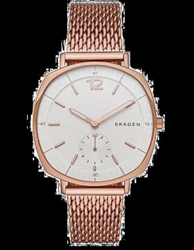 Montre Femme Skagen SKW2401 Boîtier Coussin et Maille Milanaise Or Rose