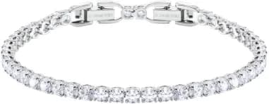 Bracelet Swarovski 5409771 Tennis Round Deluxe Plaqué Rhodium Blanc