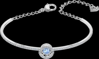 Bracelet Swarovski Bracelet-jonc Sparkling Dance métal rhodié