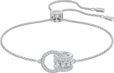 Bracelet Swarovski Further 5498999 plaqué rhodium cristaux blancs
