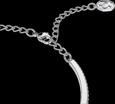 Bracelet Swarovski Jonc Millenia en métal rhodié vue 2