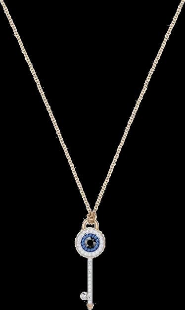 Collier Swarovski Symbolica Evil Eye 5437517 en métal plaqué or rose avec cristaux pour femme