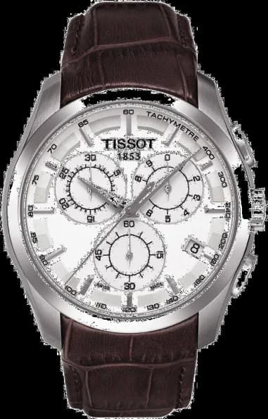 Montre Homme Tissot T0356171603100 Chronographe Cuir Marron